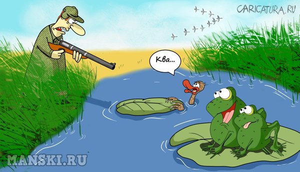 Карикатура "На болоте. Ква...", Игорь Иманский