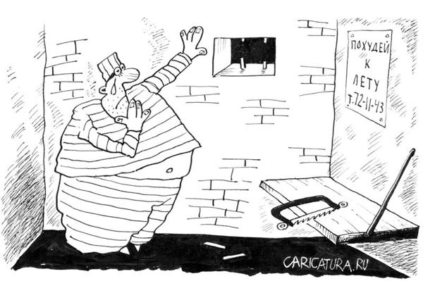 Карикатура "Похудей к лету!", Виктор Иноземцев