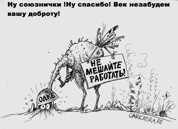 Карикатура "Союзнички!", Бауржан Избасаров