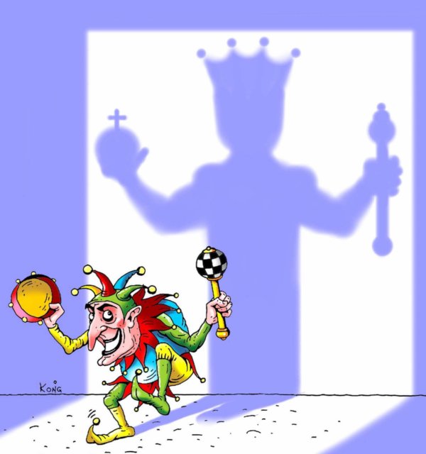 Карикатура "Король!", Игорь Конденко