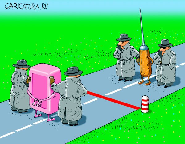 Карикатура "Обмен", Игорь Конденко