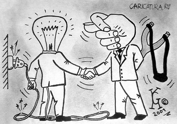 Карикатура "Чубайс", Костантин Ганов