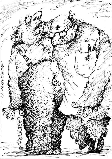Карикатура "Доктор", Михаил Ларичев