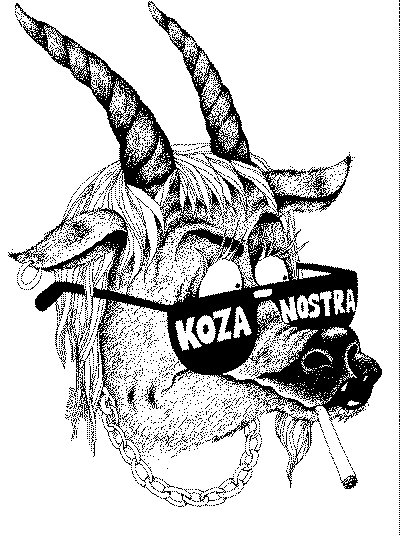 Карикатура "Коза", Михаил Ларичев
