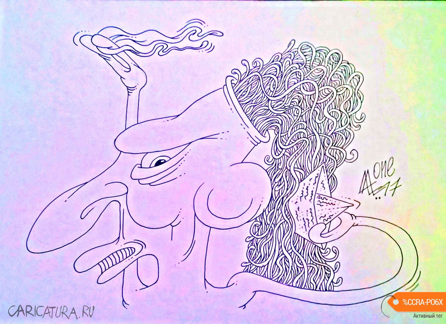 Карикатура "На своей волне", Андрей Лупин