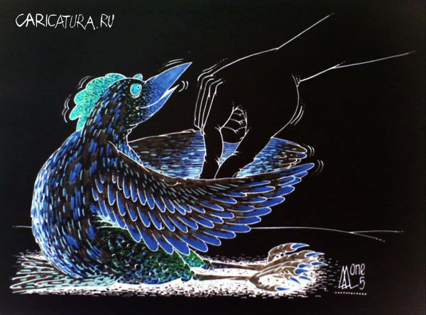Карикатура "Ряба", Андрей Лупин