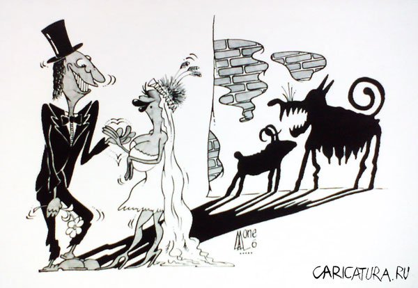 Карикатура "Тили-тили-тесто...", Андрей Лупин