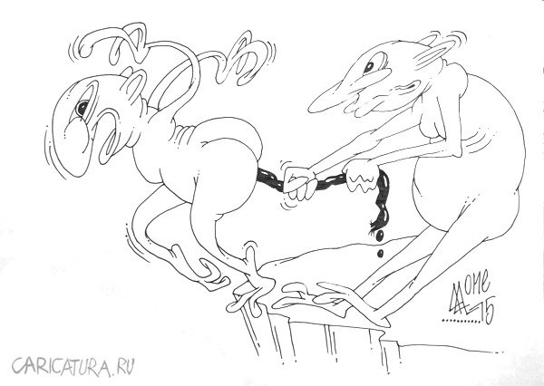 Карикатура "Во спасение", Андрей Лупин