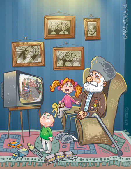 Карикатура "Воевали не зря!", Гамзат Магомедов