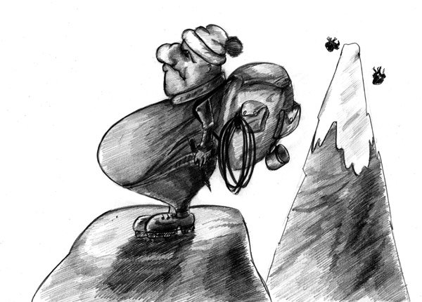 Карикатура "Устойчивое равновесие", Олег Малянов