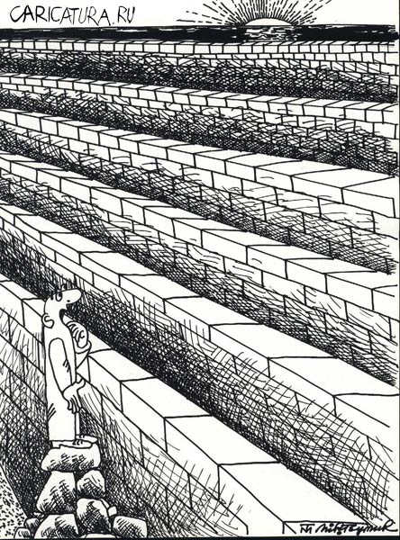 Карикатура "Стена", Мир-Теймур Мамедов