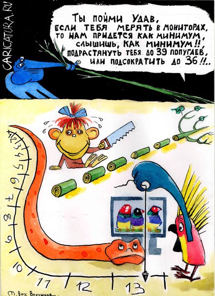 Карикатура "38 попугаев", Михаил Ворожцов