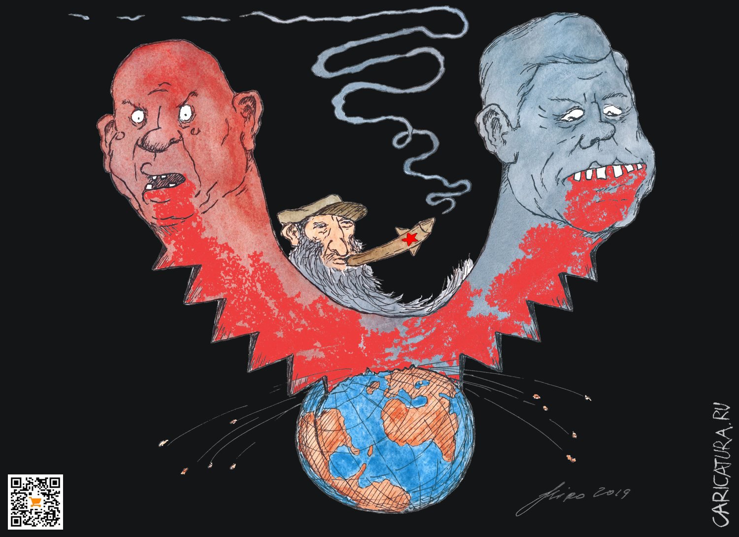 Карикатура "Карибский кризис", Игорь Мирошниченко
