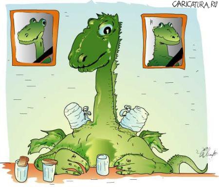 Карикатура "Змей", Алексей Молчанов