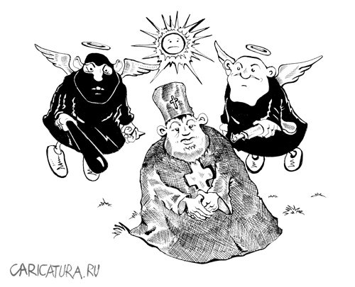 Карикатура "Лицензированная охрана", Константин Мухоморов