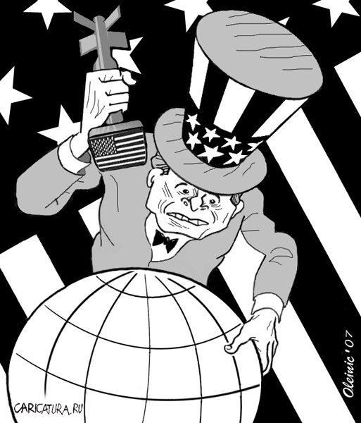 Карикатура "Американизм", Алексей Олейник