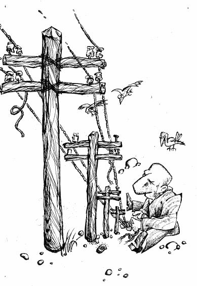 Карикатура "Перспектива в руках", Сергей Орлов