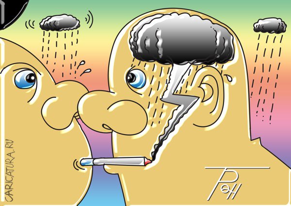 Карикатура "Гроза", Фам Ван Ты