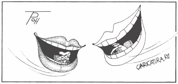 Карикатура "Губы", Фам Ван Ты