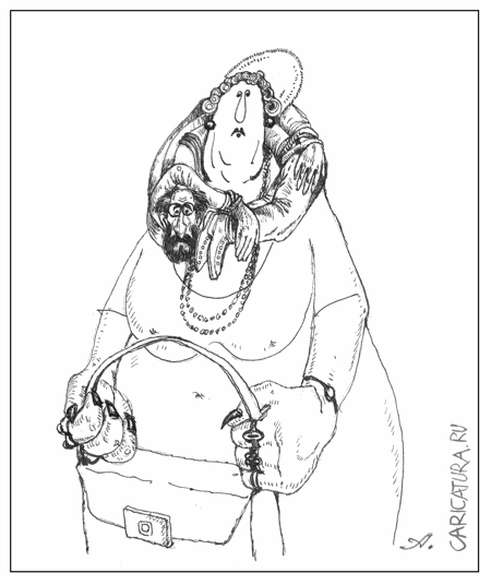 Карикатура "Woman", Артур Полевой