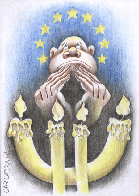 Карикатура "Молитва", Николай Попов