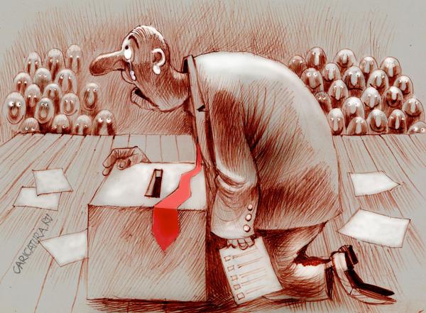 Карикатура "Приговор вынесен", Александр Попов