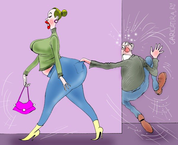 Карикатура "Заж-жало!", Александр Попов