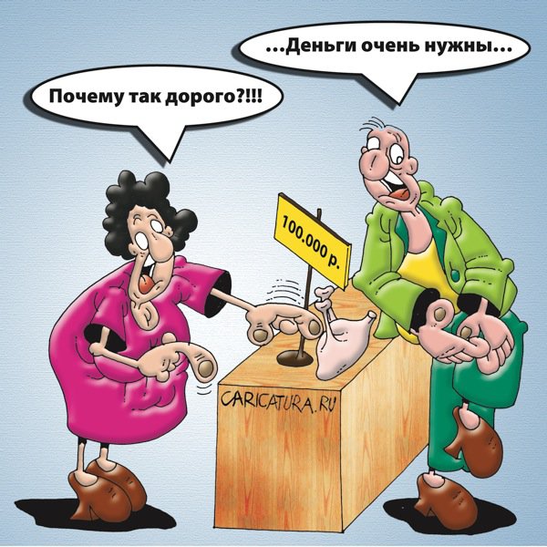 Карикатура "Дорого", Вячеслав Потапов