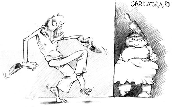 Карикатура "Поздно", Раиф Валиев