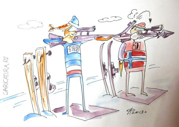 Карикатура "Прицел", Андрей Романов
