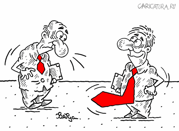 Карикатура "Галстук", Руслан Валитов