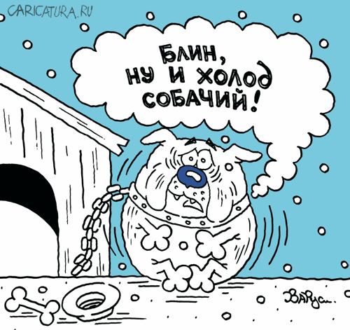Карикатура "Холод", Руслан Валитов