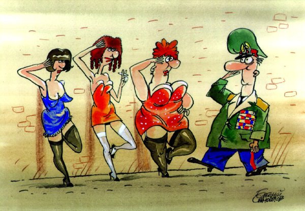 Карикатура "Генерал", Евгений Самойлов