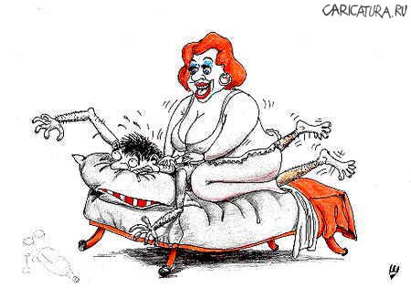 Карикатура "Тайский массаж", Сергей Шаповалов