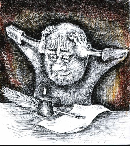 Карикатура "Мысль", Александр Шауров