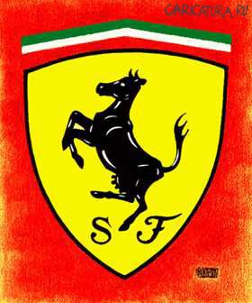 Карикатура "Ferrari", Gatis Shluka