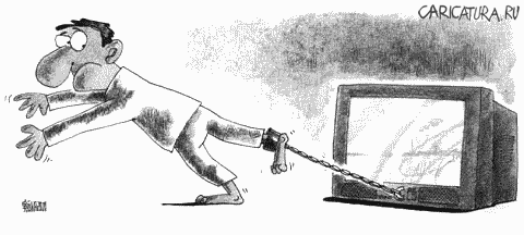Карикатура "TV", Gatis Shluka