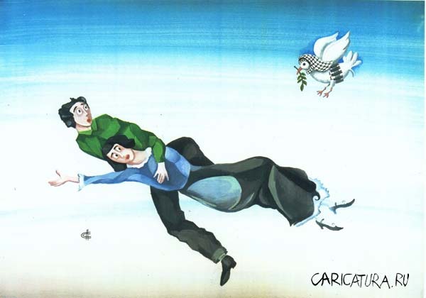 Карикатура "Голуби", Сергей Сиченко