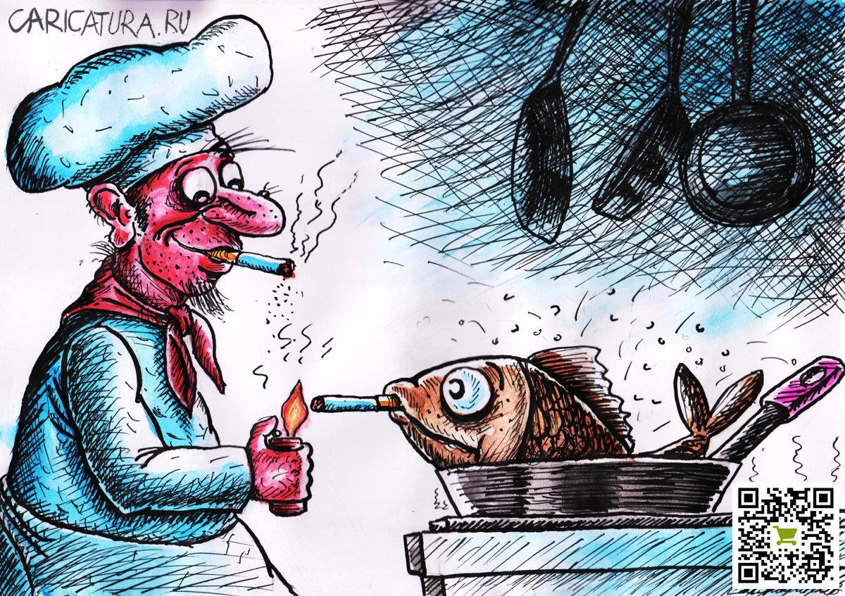 Карикатура "На кухне", Vadim Siminoga