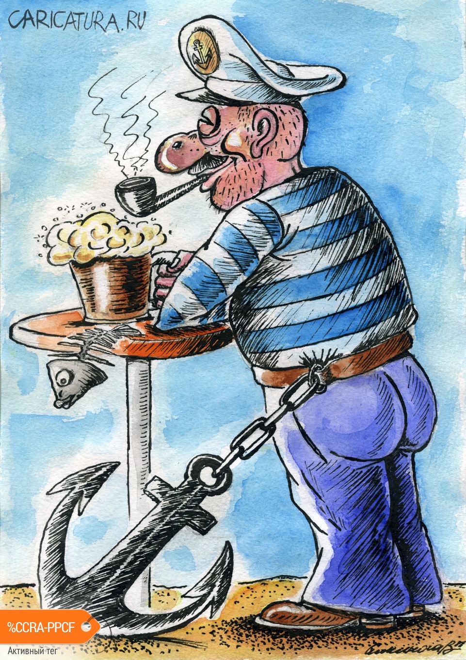 Карикатура "Якорь", Vadim Siminoga