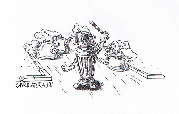 Карикатура "Регулировщик", Алексей Сталоверов