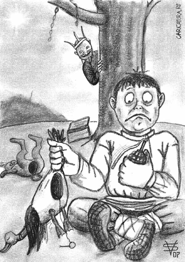 Карикатура "Хитрость Кащея", Валентинас Стаугайтис