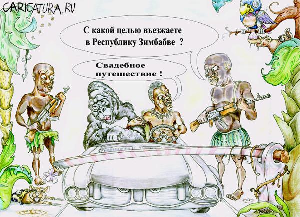 Карикатура "Свадебное путешествие", Дмитрий Субочев