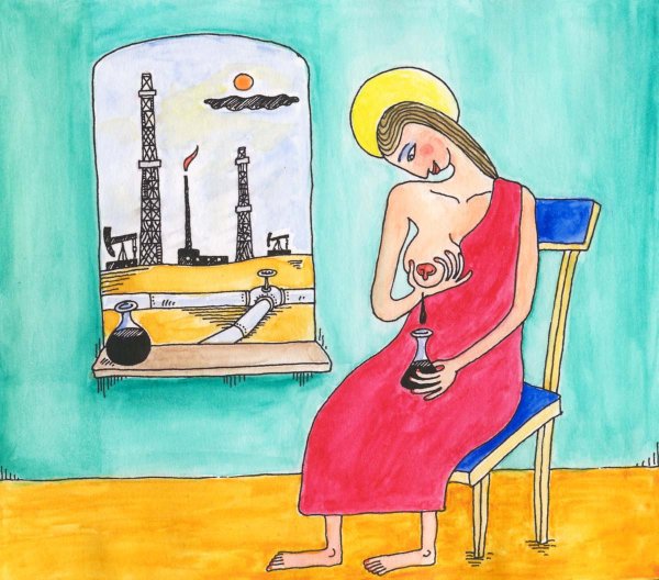Карикатура "Материнское молоко", Валерий Тарасенко