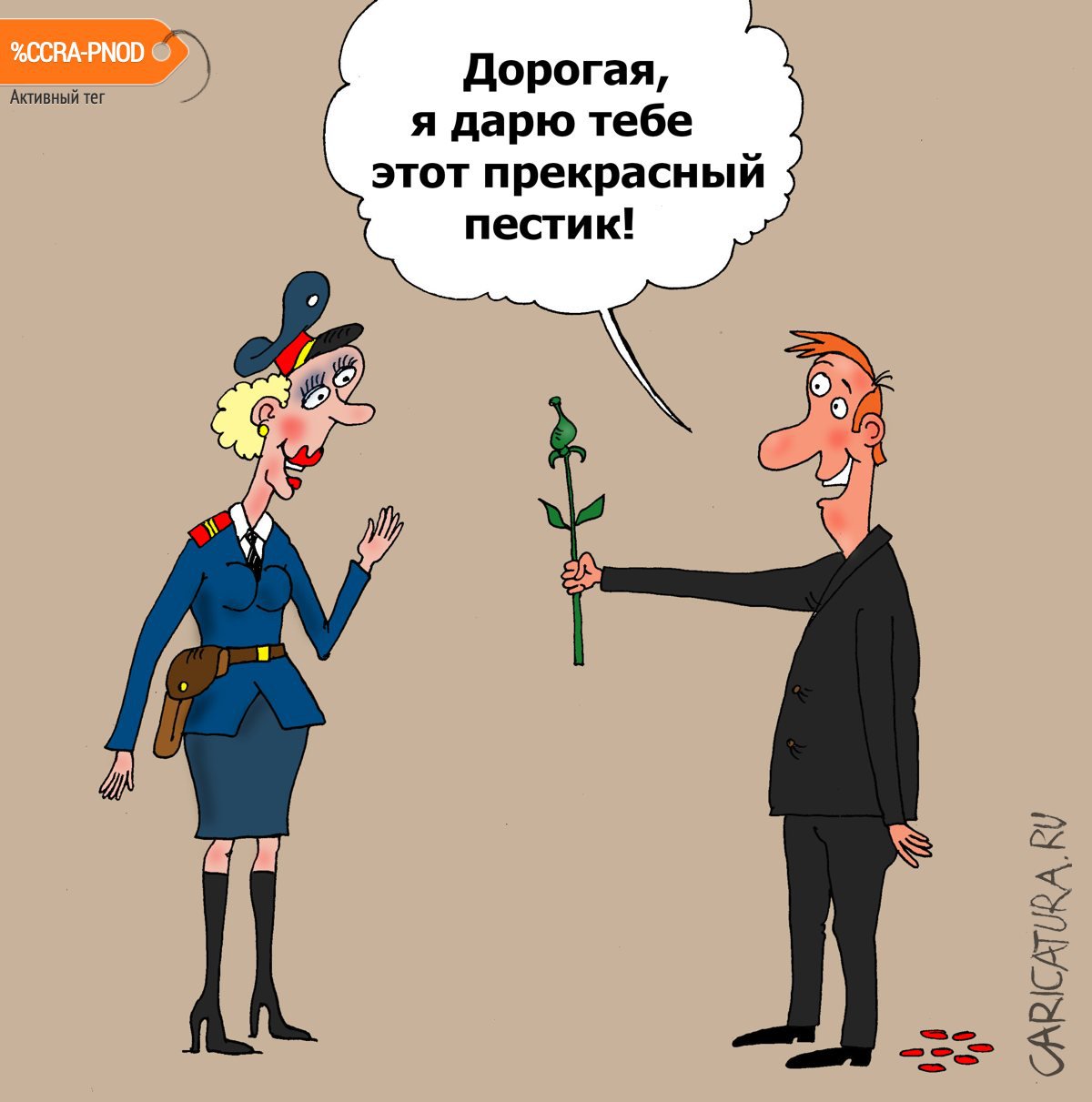 Карикатура "Пестик", Валерий Тарасенко