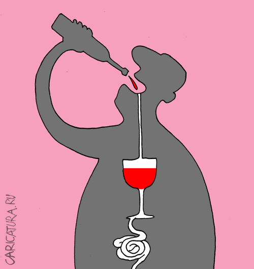 Карикатура "Узи алкоголика", Валерий Тарасенко