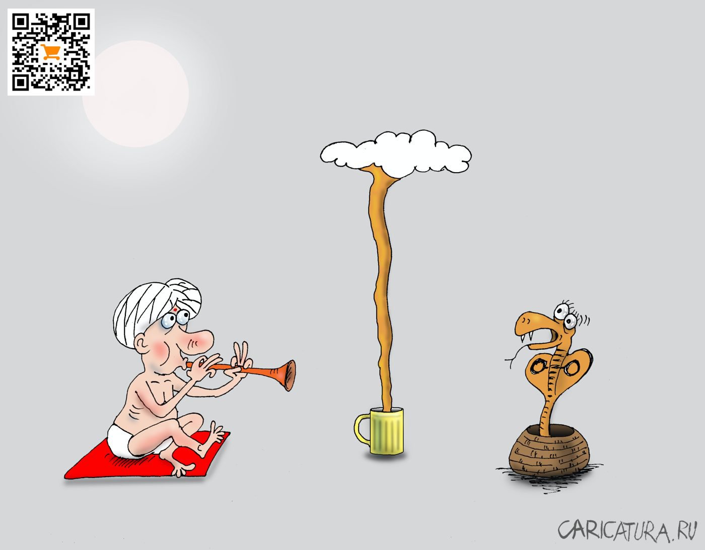 Карикатура "Живое пиво", Валерий Тарасенко