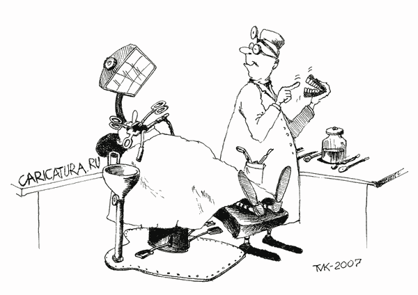 Карикатура "Стоматолог", Мавлюд Таштанов