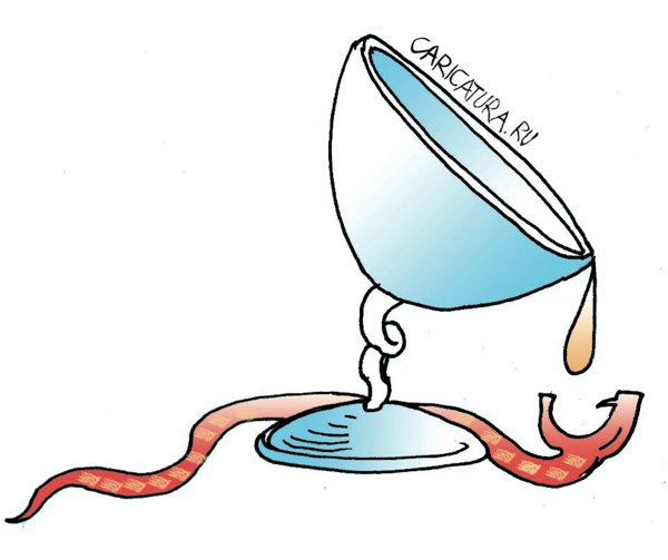 Карикатура "Чаша", Нурлан Тазабеков