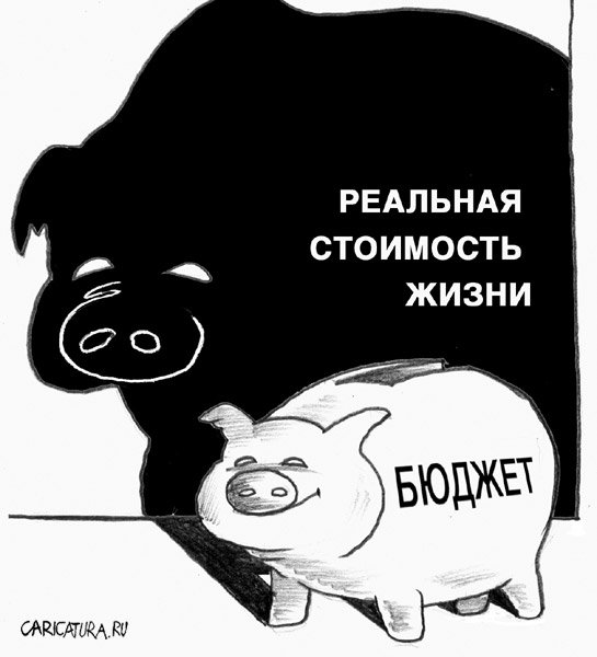 Карикатура "Свинство, а не жизнь!", Александр Столяров